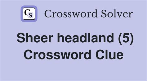 crossword clue headland